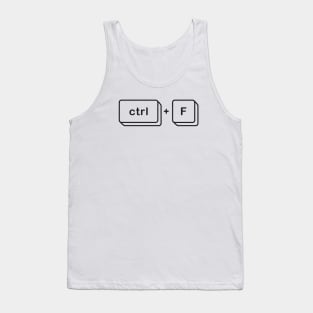 Find Shortcut Keys Icon Tank Top